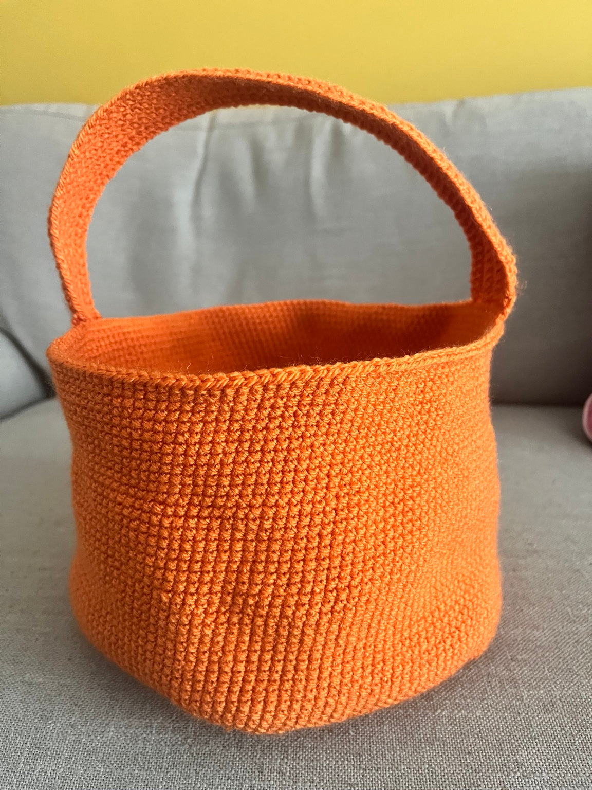 Crochet Halloween Bucket Bag Pattern | Beginner Trick or Treat Basket