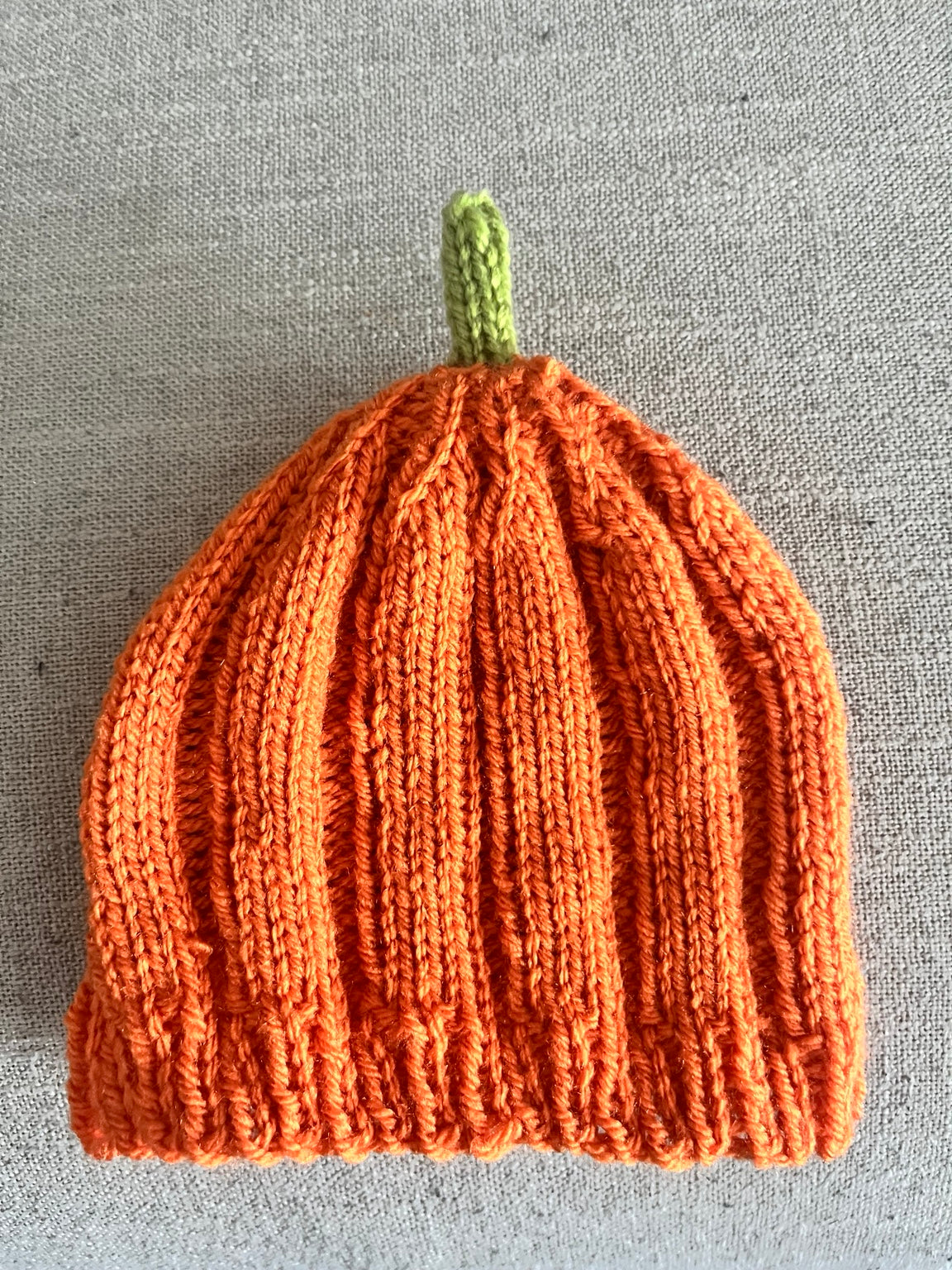 🎃 Knitted Pumpkin Baby Hat Pattern – 5 Sizes | Halloween & Autumn Knitting Pattern