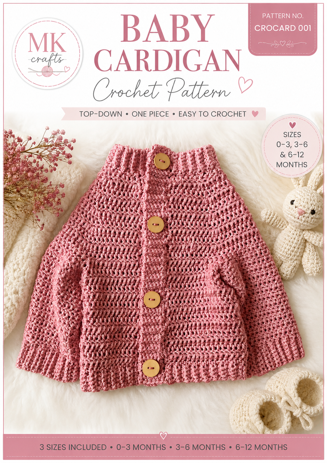 Baby Crochet Cardigan Pattern