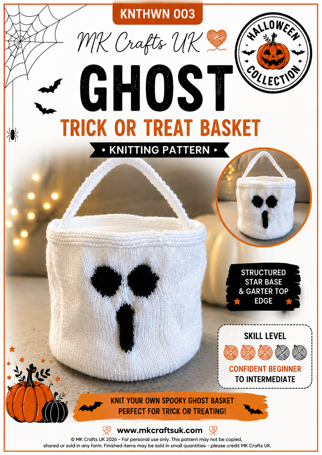 Ghost Trick or Treat Basket