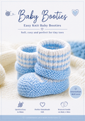 Blue and white baby bootees knitting pattern intermediate PDF