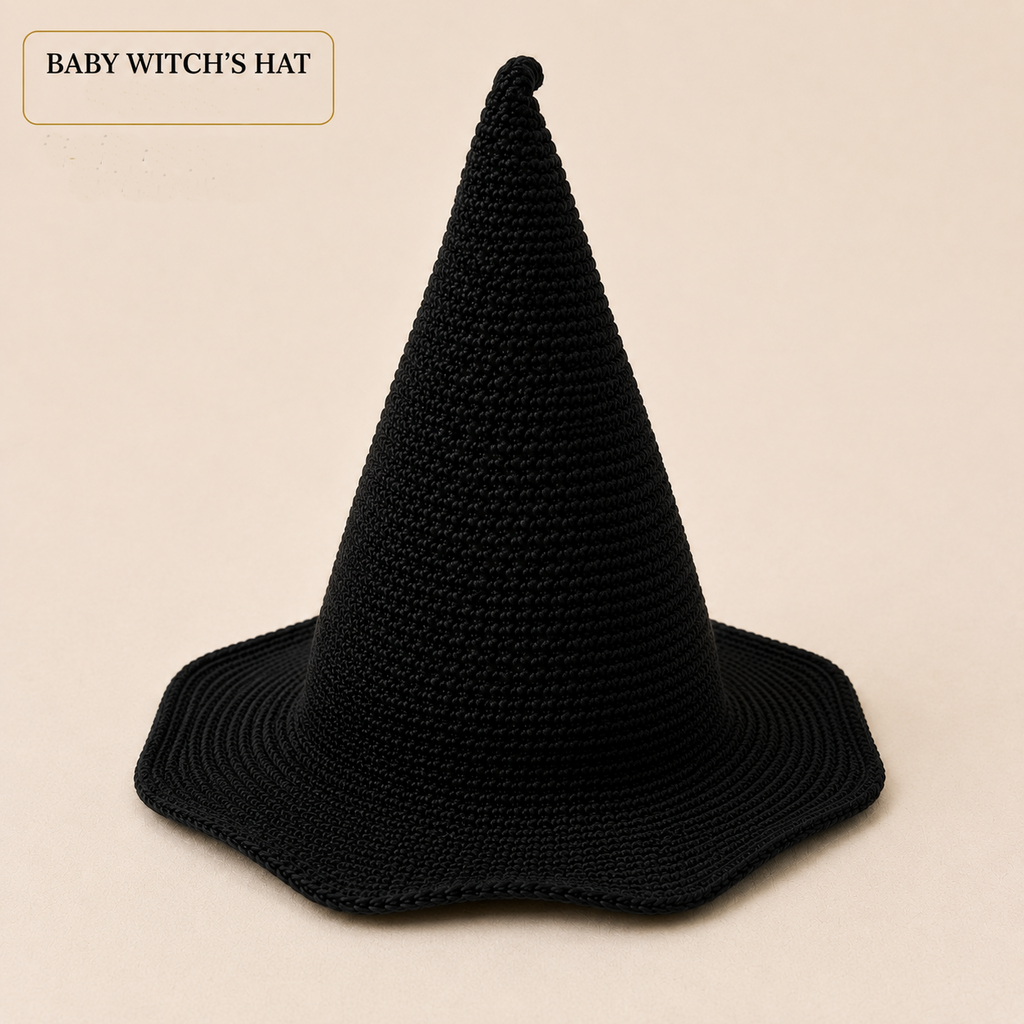 Classic Crochet Witch's Hat Pattern | Baby Halloween Hat