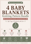 Blanket Collection Knitting Pattern Bundle | 4 Baby Blanket Patterns | Beginner | DK Yarn | Instant PDF Download