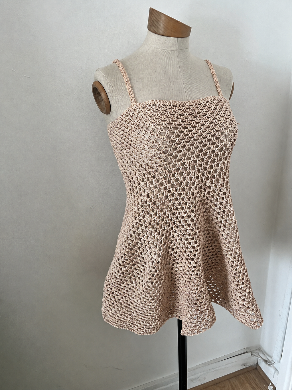 Mesh Flare Dress Crochet Pattern PDF | Top Down Summer Dress | Boho Mesh Sundress | Beach Cover Up | Sizes XS–XL