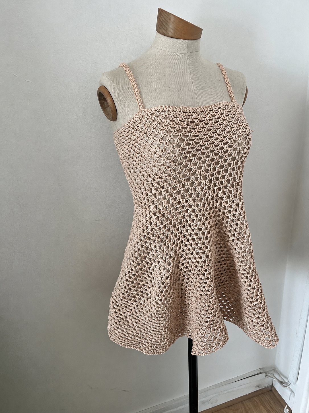 Mesh Flare Dress Crochet Pattern PDF | Top Down Summer Dress | Boho Mesh Sundress | Beach Cover Up | Sizes XS–XL