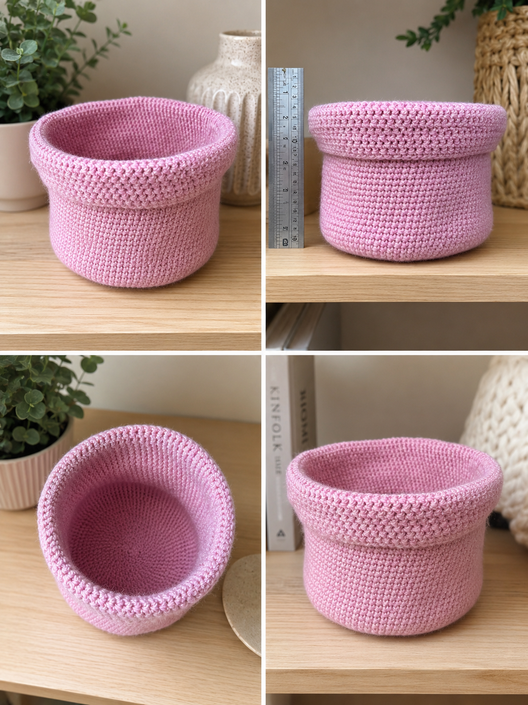 Crochet Storage Basket Pattern PDF | 3 Sizes Included | Modern Home Storage Basket Crochet Organiser Nursery Basket Beginner Crochet Pattern
