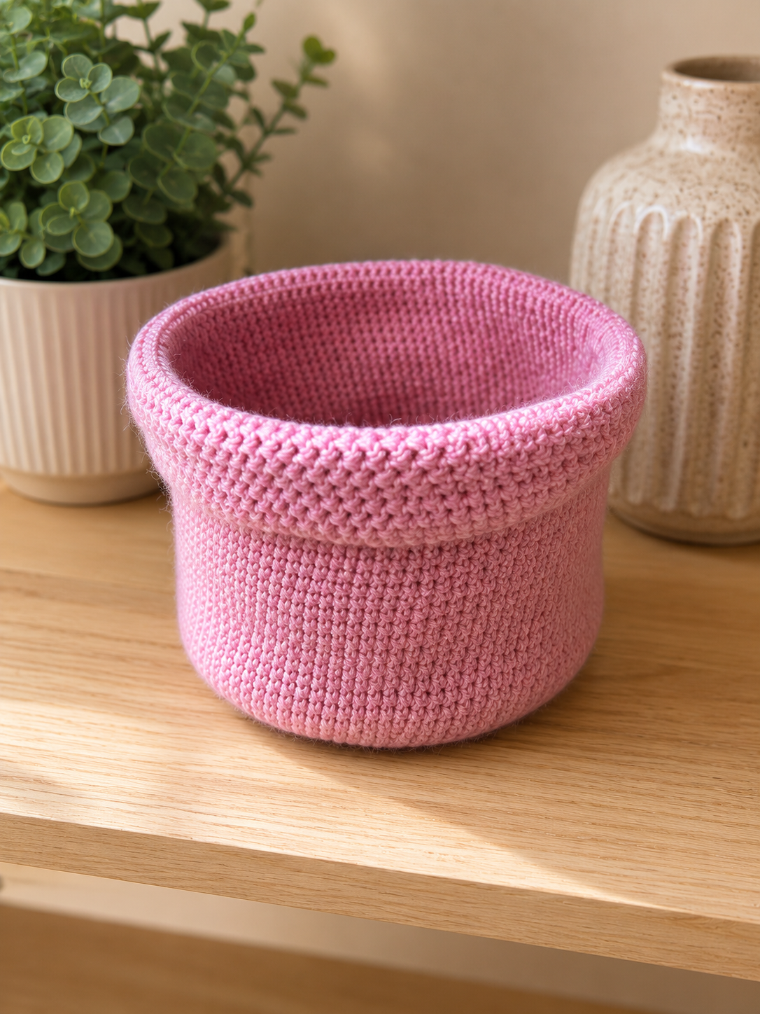 Crochet Storage Basket Pattern PDF | 3 Sizes Included | Modern Home Storage Basket Crochet Organiser Nursery Basket Beginner Crochet Pattern