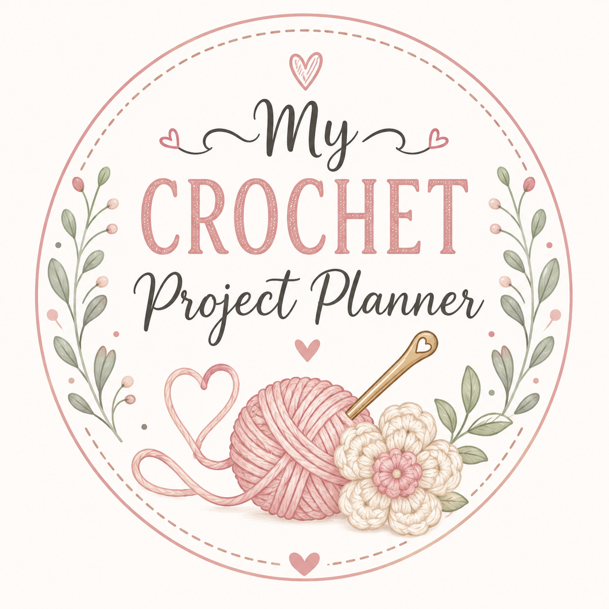 Ultimate Crochet Project Planner | Crochet Journal | Yarn Inventory | Pattern Tracker | Crochet Organizer | Printable PDF | Digital Download