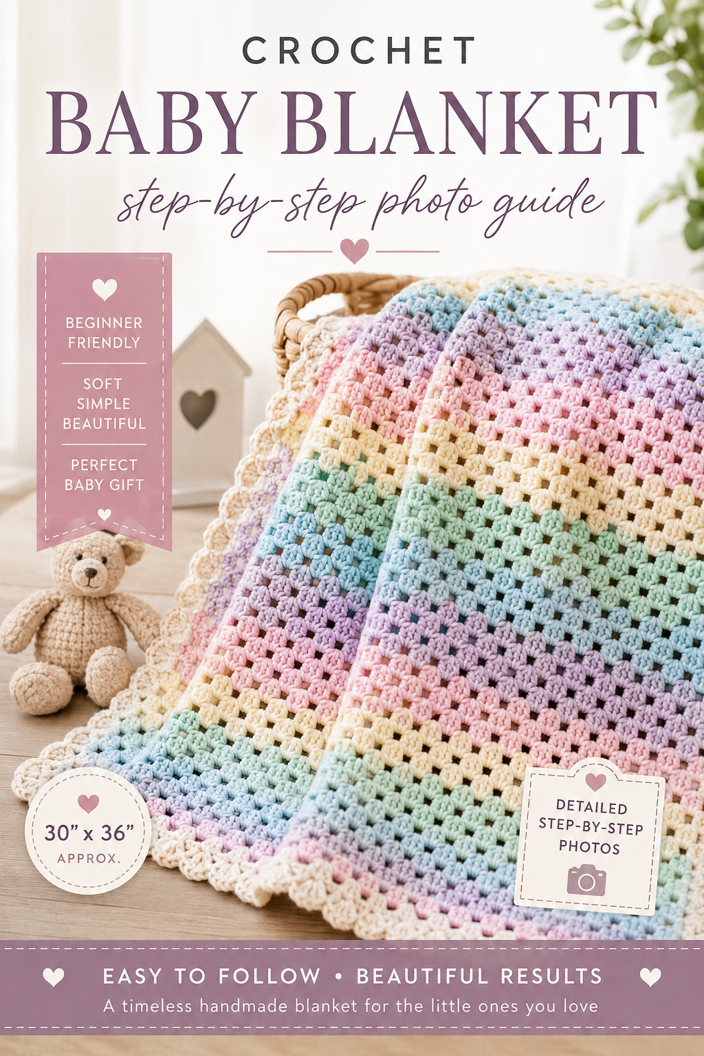 Beginner baby Crochet Blanket