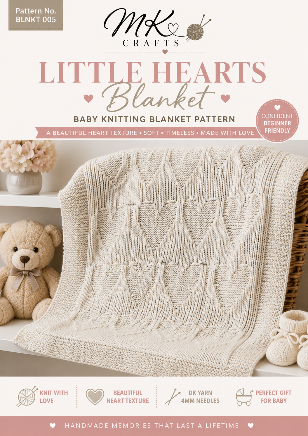 Baby Blankets to Knit | 8 Easy Knitting Patterns for Babies | Beginner Knitting Pattern Collection | Digital PDF Download