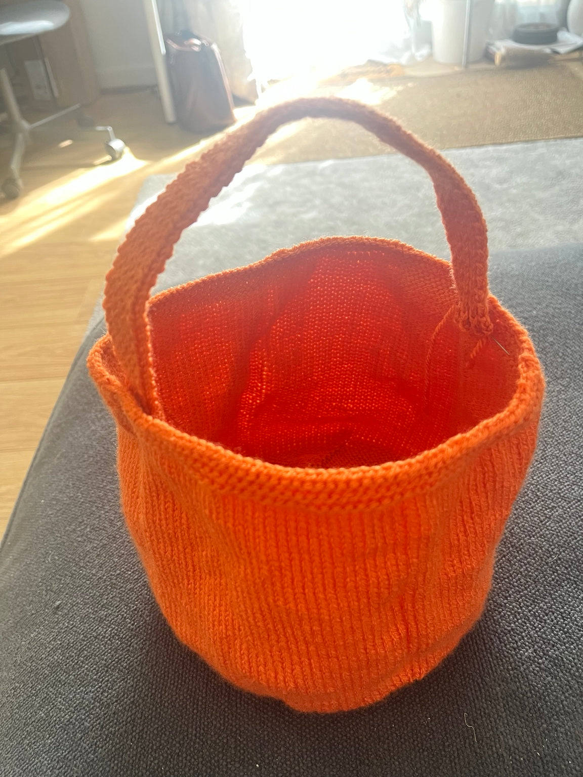 Halloween Treat Basket Knitting Pattern | MK Crafts UK