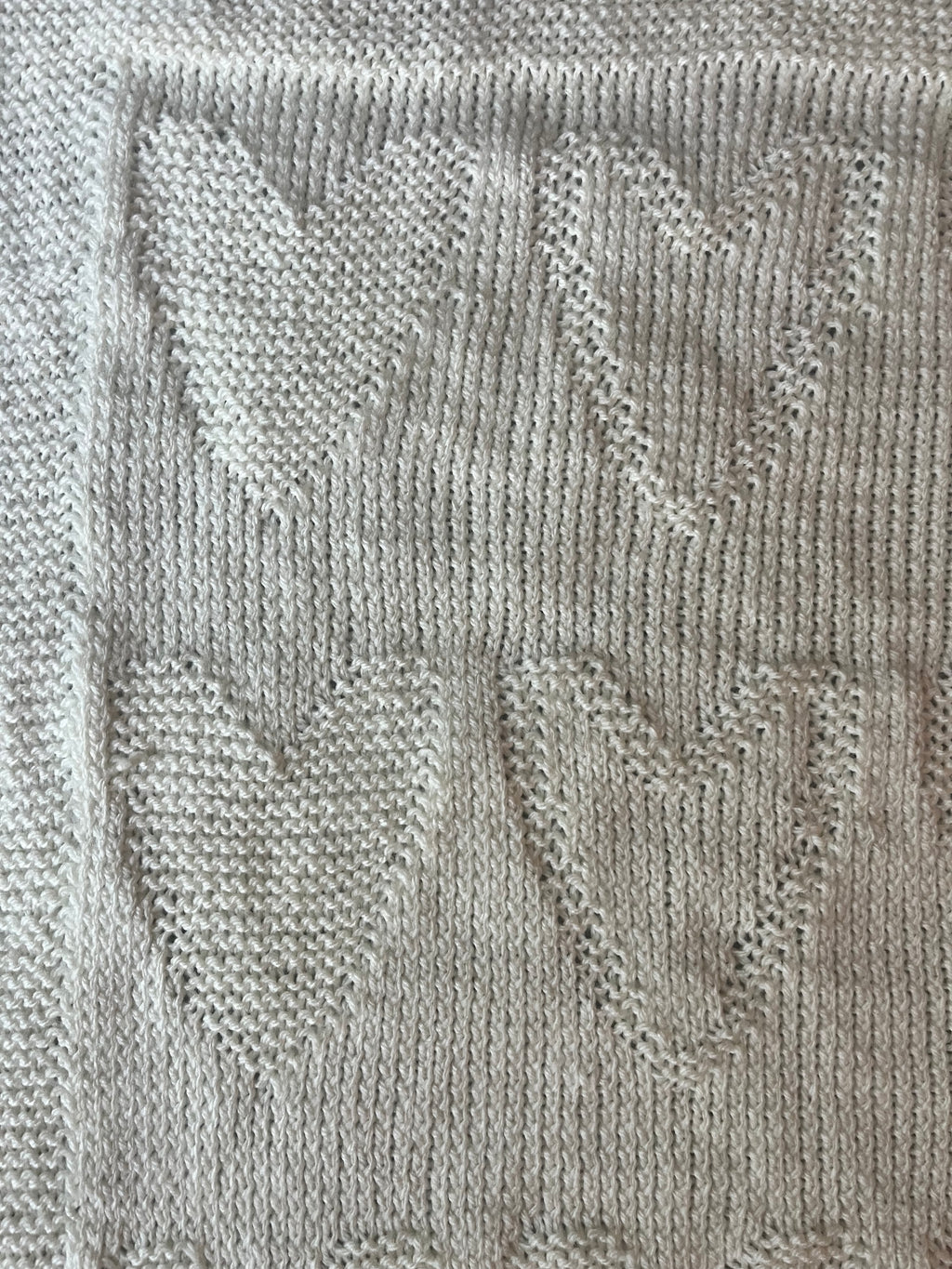 Little Hearts Baby Blanket Knitting Pattern PDF | Confident Beginner Knit | DK Yarn | Textured Heart Blanket | Instant Download