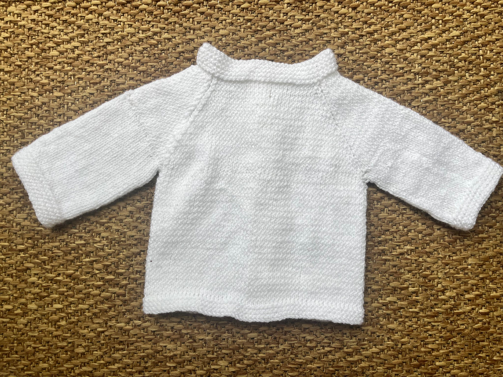 Bottom-Up Baby Cardigan Knitting Pattern PDF | Easy Raglan Baby Cardigan | Newborn to 12 Months | DK Knitting Pattern | Digital Download