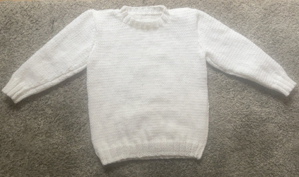 Child’s Jumper Knitting Pattern, Knit Flat on Straight Needles, DK Toddler Sweater, Ages 1–4 Years, PDF Download