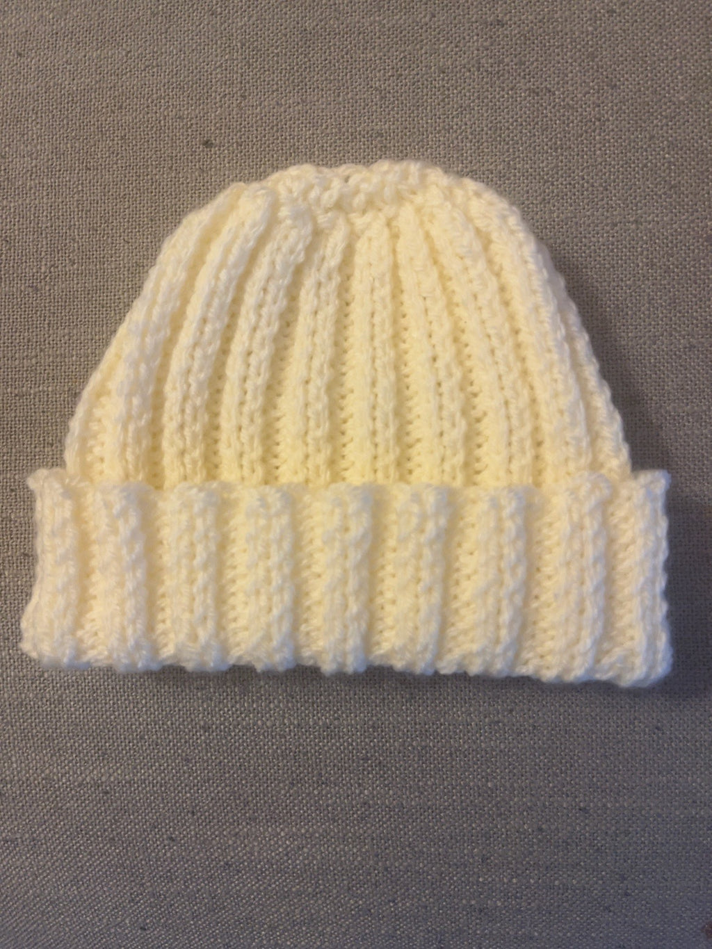 Children’s Hat Knitting Pattern Ages 4–8 Years, Knit Flat Ribbed Bobble Hat, DK Yarn, Straight Needles, PDF