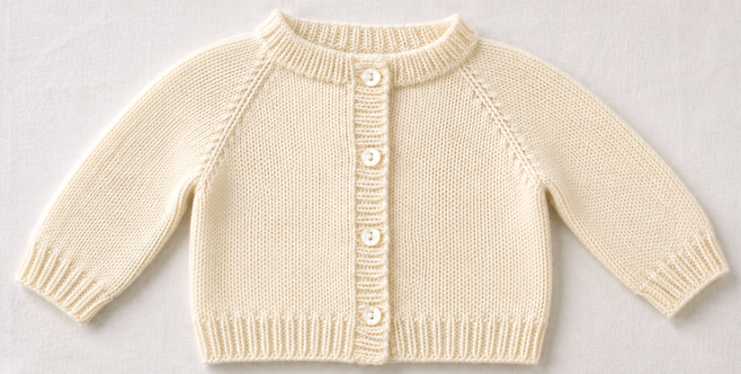 Vintage Baby Cardigan Knitting Pattern PDF Newborn Baby Cardigan • Heirloom Knit • Instant Download