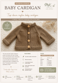 Easy Baby Cardigan Knitting Pattern PDF Sweater Top Down Raglan