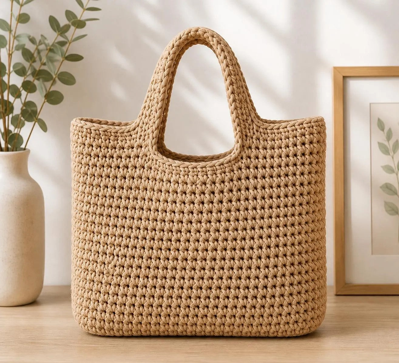 Easy Crochet Tote Bag Pattern