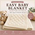 Simple Knit & Purl Baby Blanket Knitting Pattern PDF | Easy Baby Blanket | Nursery Blanket | Digital Download