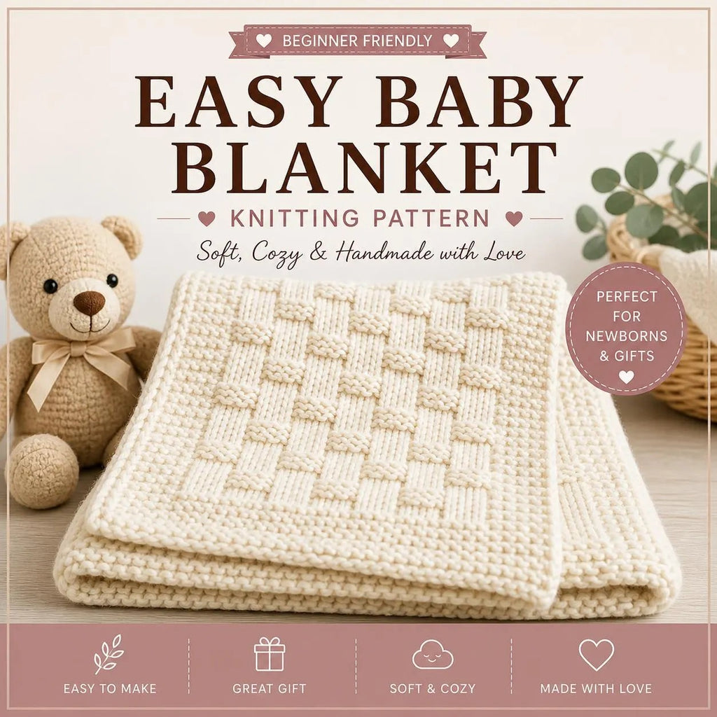 Baby Knitting Pattern Bundle – 5 Baby Essentials Patterns