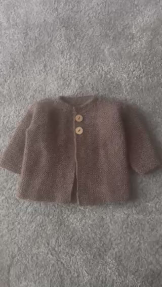 Simple cardigan knitting pattern | Easy Sweater Pattern | Garter Stitch Cardigan | Beginner Knitting Pattern ages 1 - 4 years