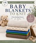 Baby Blankets to Knit | 8 Easy Knitting Patterns for Babies | Beginner Knitting Pattern Collection | Digital PDF Download
